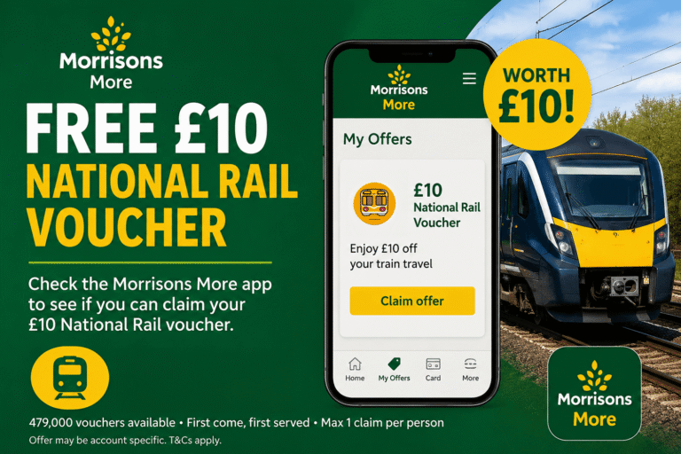 Free £10 National Rail Voucher