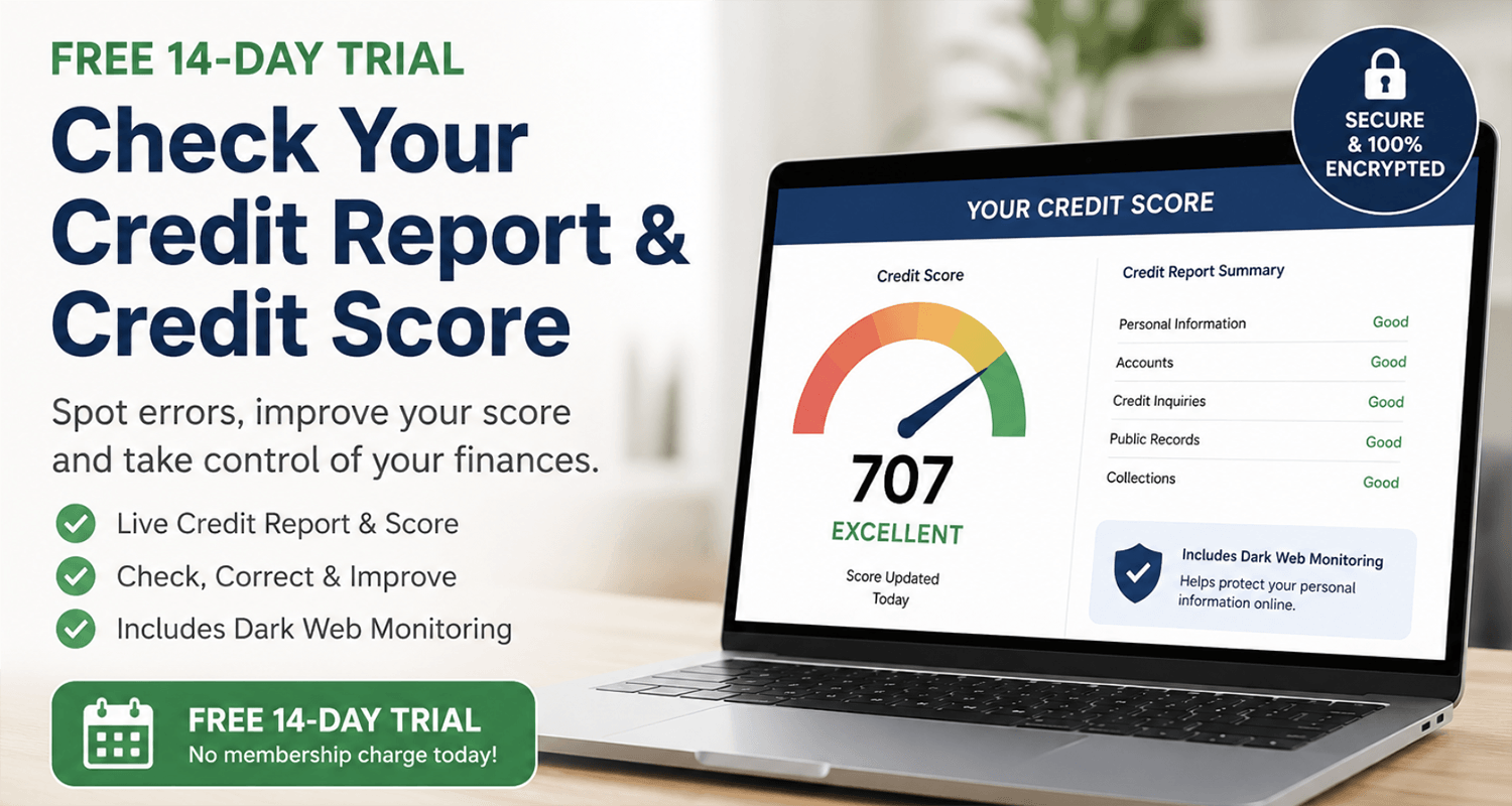Free 14-Day Credit Report & Credit Score Trial
