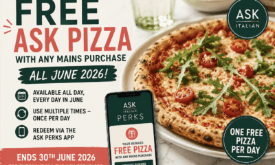 Free ASK Pizza with Any Mains Purchase