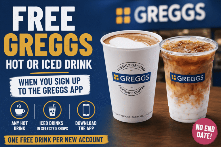 Free Greggs Hot or Iced Drink