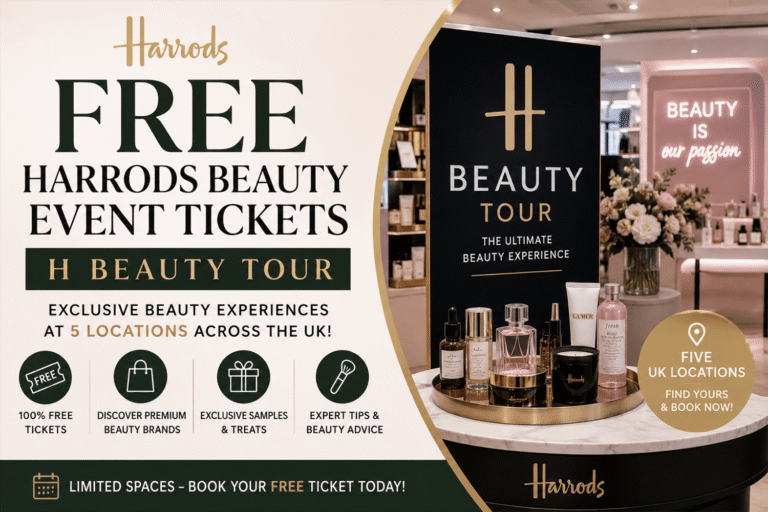 Free Harrods Beauty Event Tickets