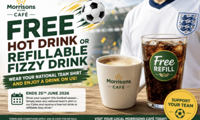 Free Hot Drink Or Refillable Fizzy Drink