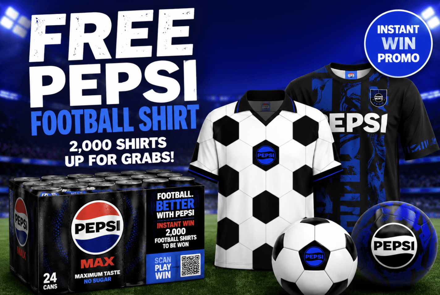 Free Pepsi Football Shirt