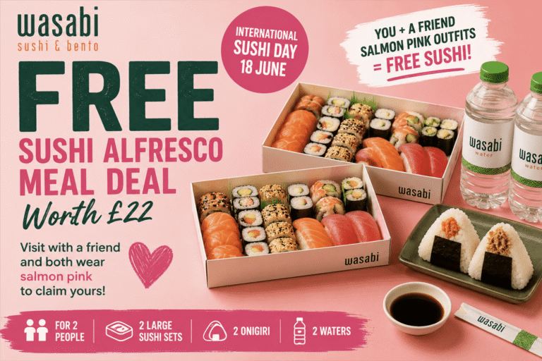 Free Sushi Alfresco Meal Deal - Worth £22