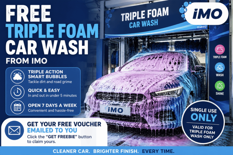 Free IMO Car Wash (Worth £8.99)