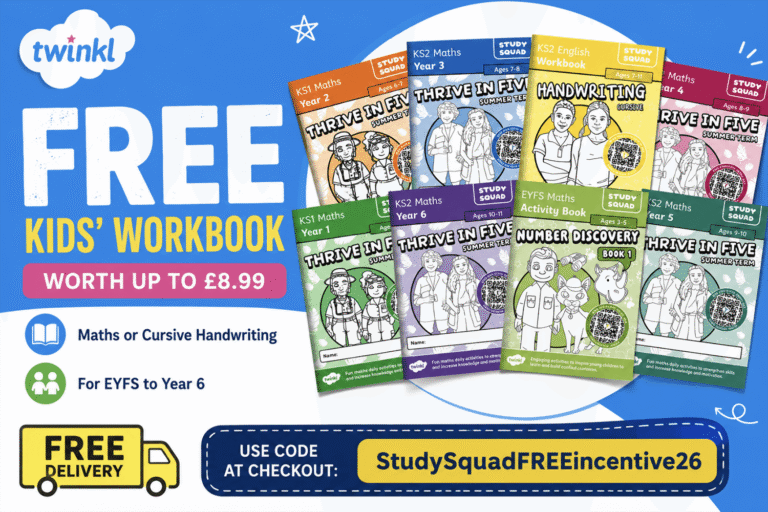 Free Twinkl Kids' Workbook (Worth Up to £8.99)