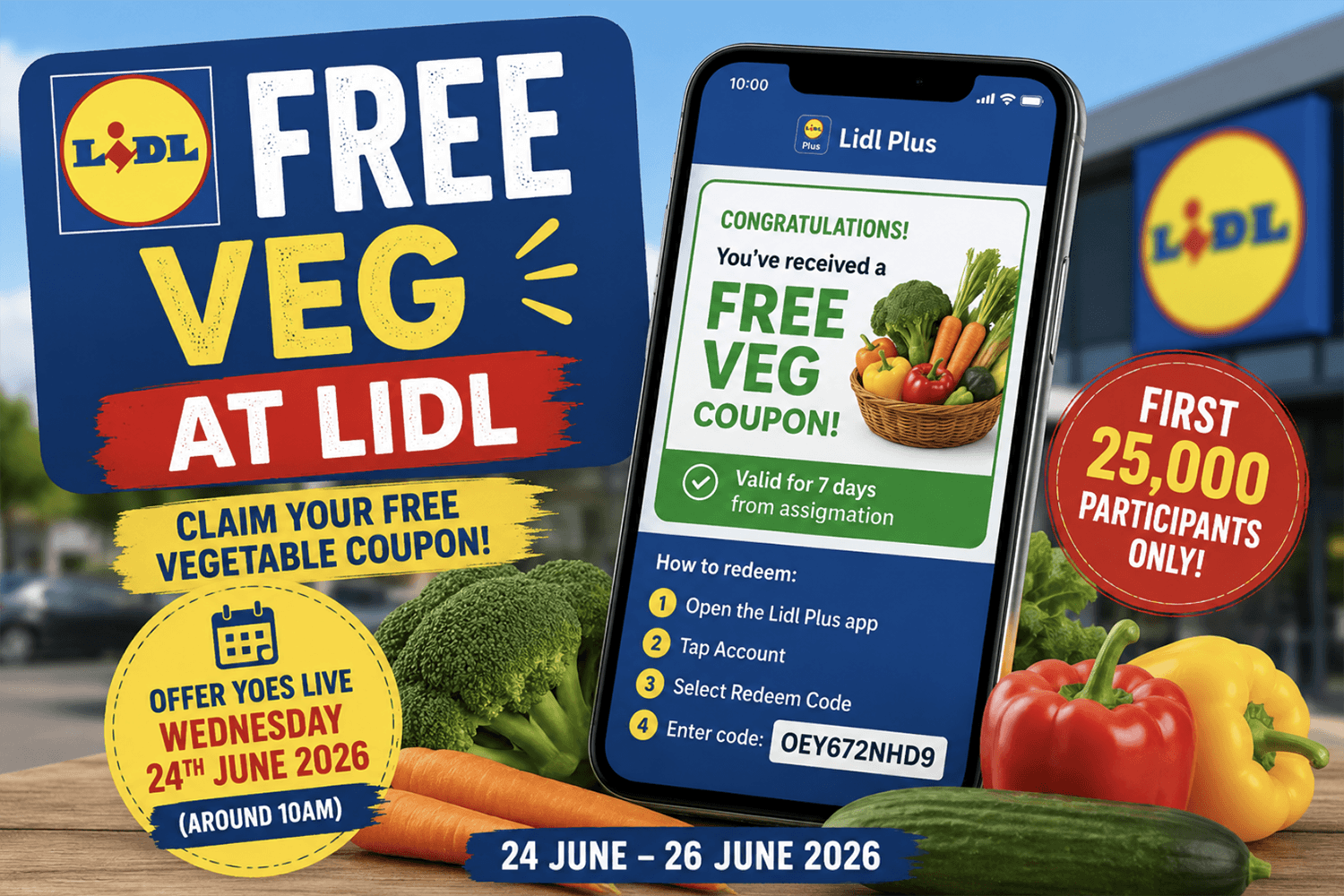 Free Veg at Lidl