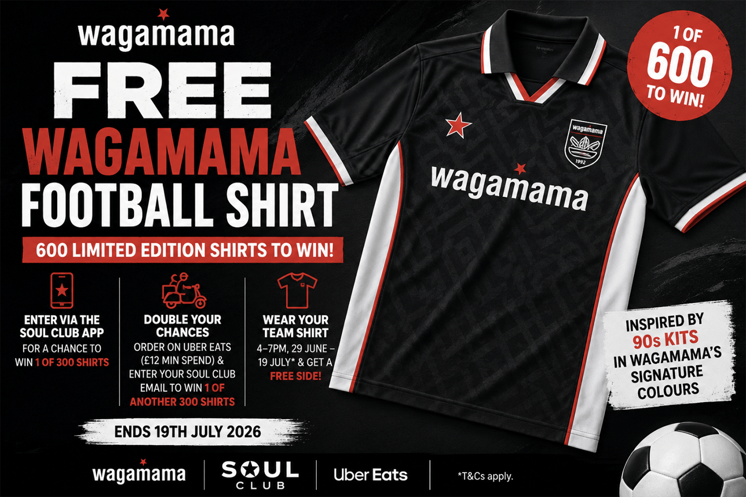 Free Wagamama Football Shirt