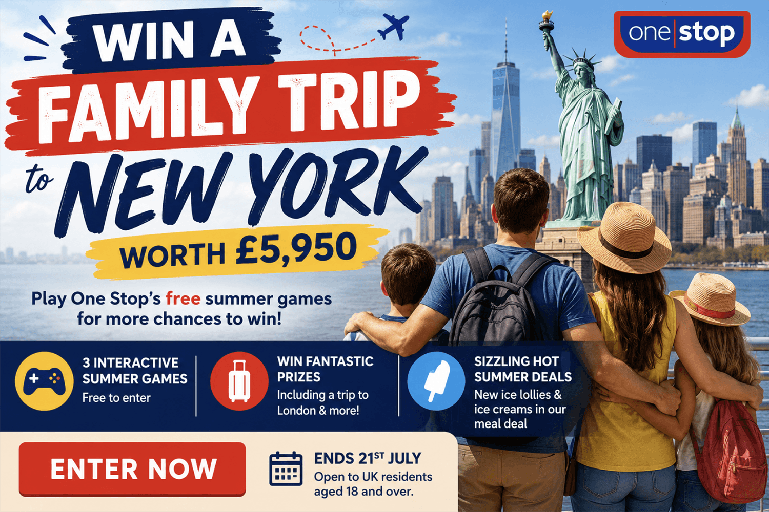 Win a Family Trip to New York (Worth £5,950)