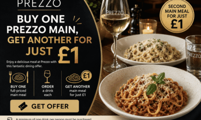 Buy One Prezzo Main, Get Another for Just £1