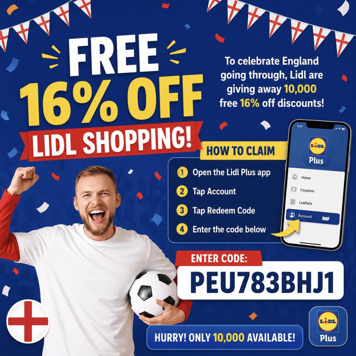 Free 16% Off Lidl Shopping