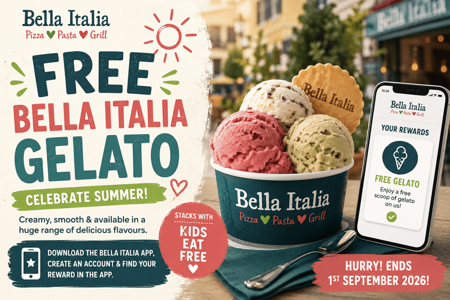 Free Bella Italia Gelato