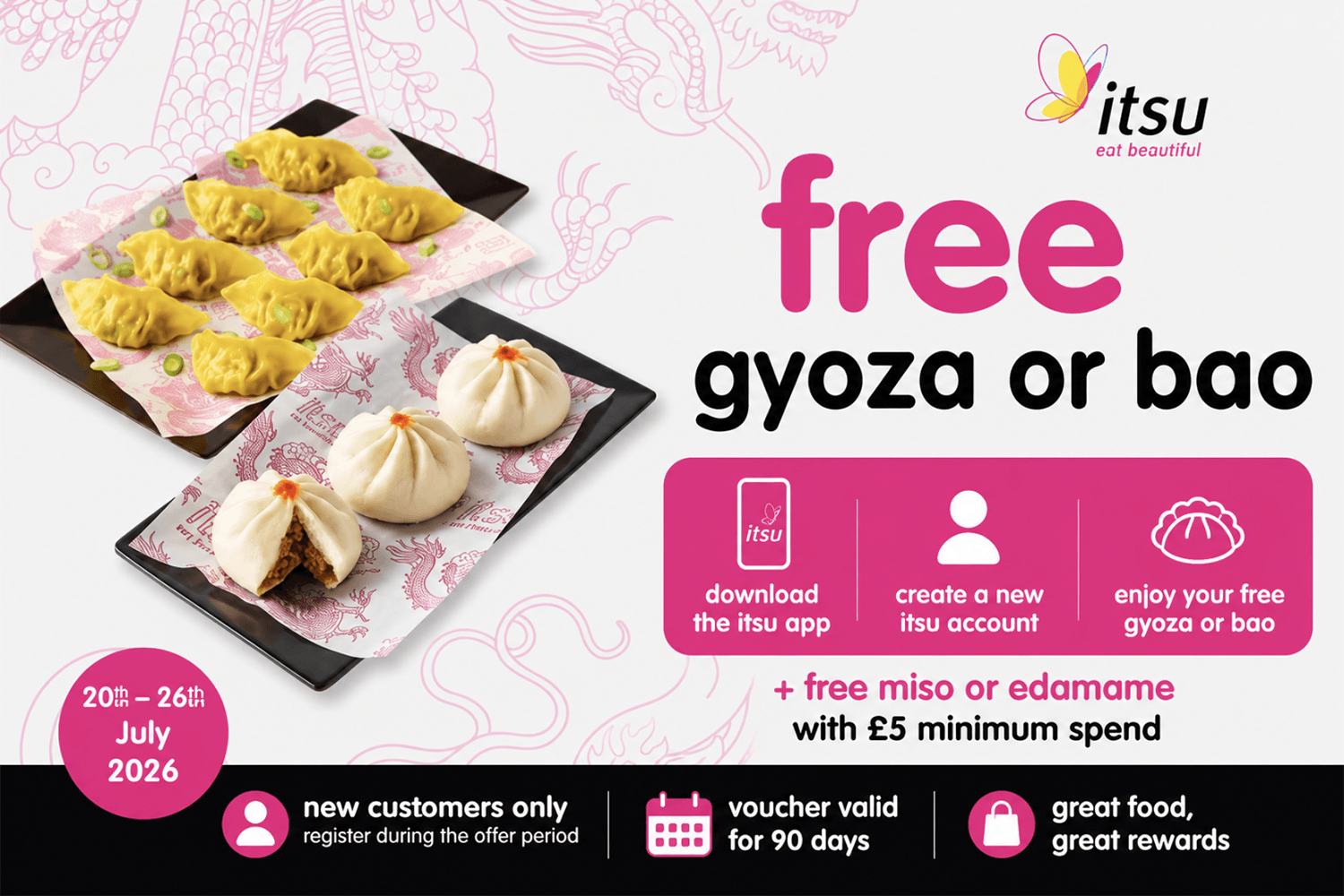 Free Itsu Gyoza or Bao