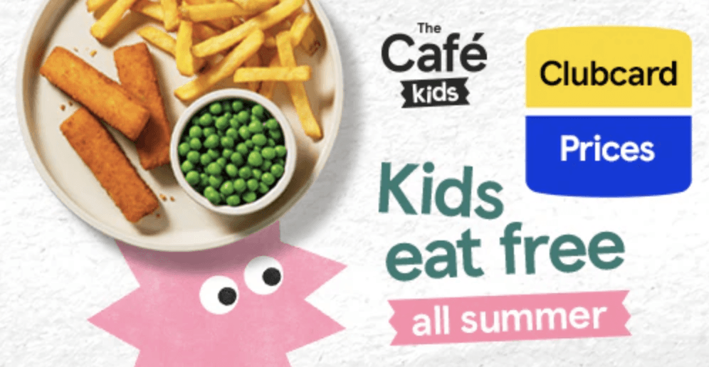 Free Kids’ Meals at Tesco Café
