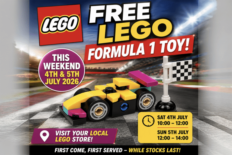 Free LEGO Formula 1 Toy This Weekend