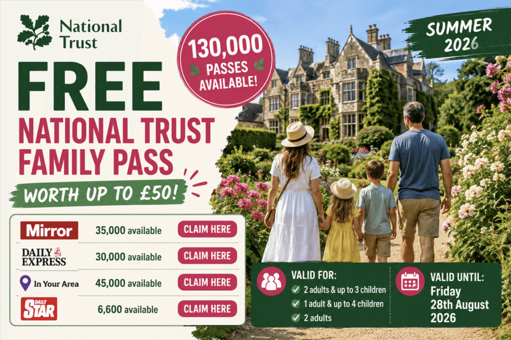 Free-National-Trust-Pass-For-Summer-2026-1024x683 Free National Trust Pass (130,000) For Summer 2026
