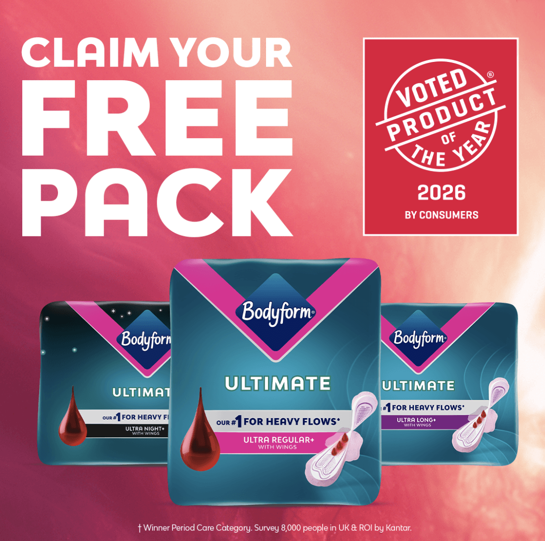 Free Pack of Bodyform Ultimate Pads