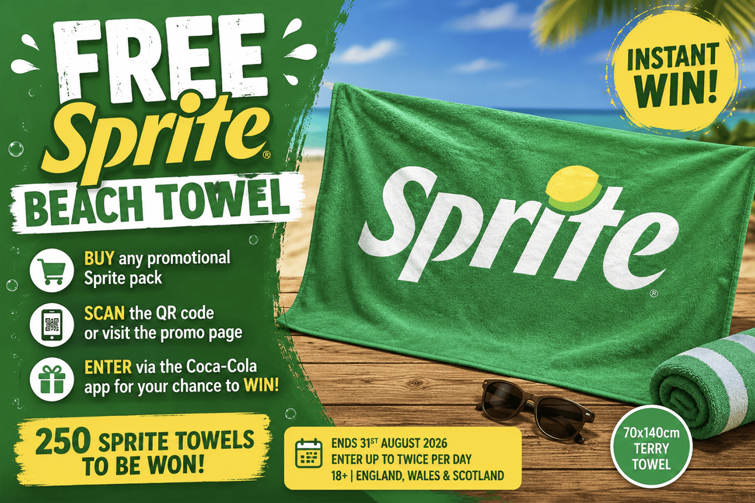 Free Sprite Beach Towel
