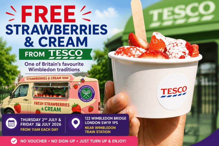 Free Strawberries and Cream from Tesco
