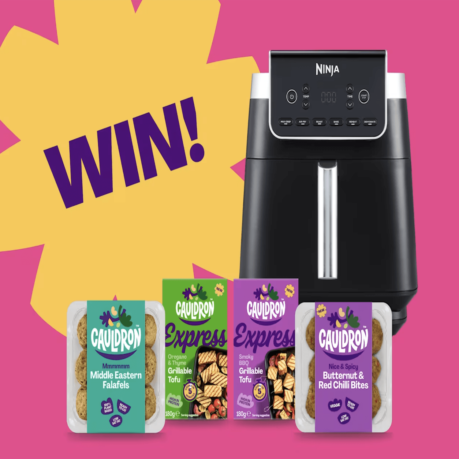 Win a Ninja Air Fryer and Cauldron Foods