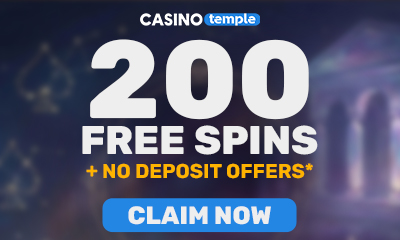 Casino Temple – 200 Free Spins + No Deposit*
