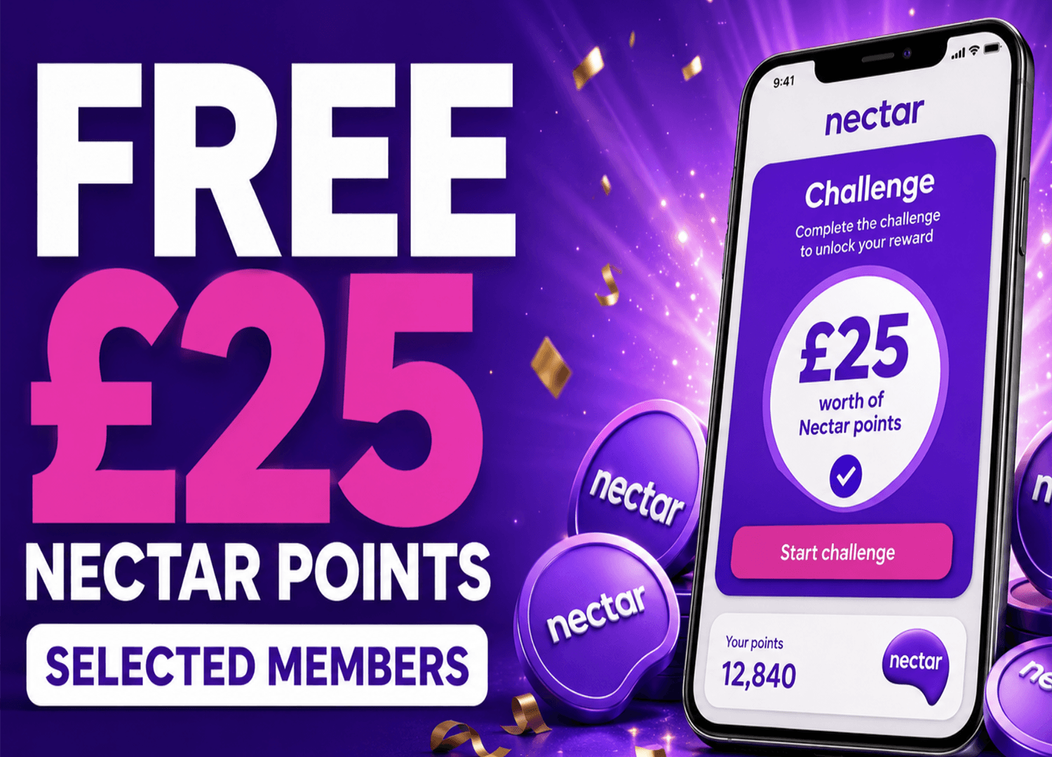 Free £25 Nectar Points