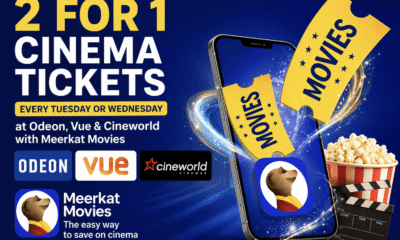 Free Odeon, Vue & Cineworld 2 For 1 Cinema Tickets