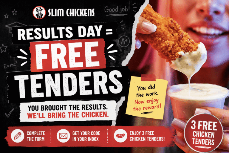 Free Slim Chickens Tenders with Exam Results