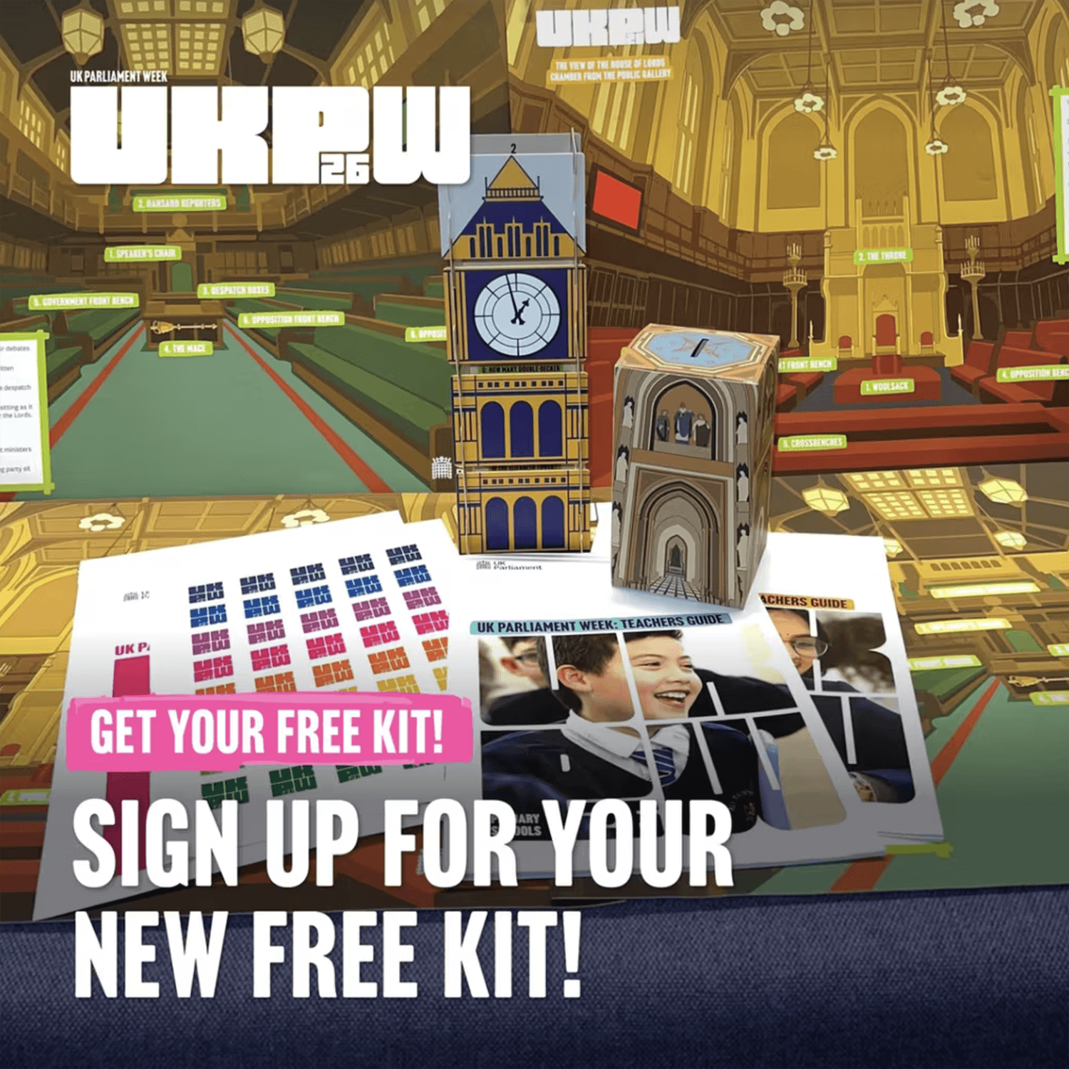 Free UK Parliament Week Craft Kit