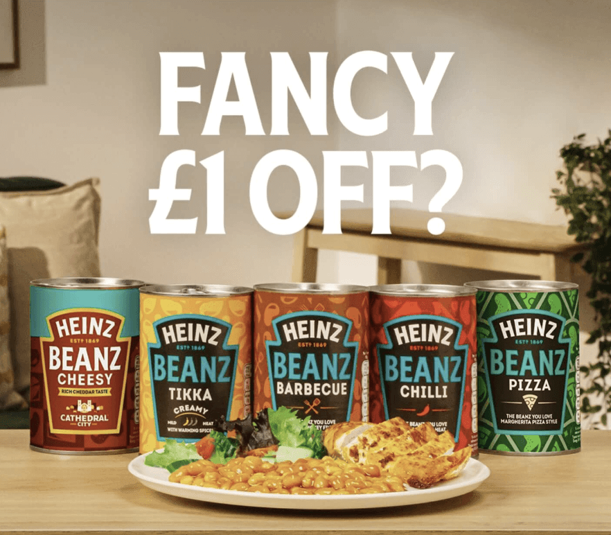£1 Off Heinz Beanz Range