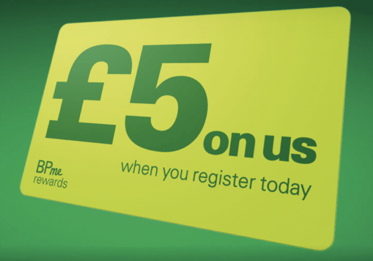 Free £5 Worth of BP Credit