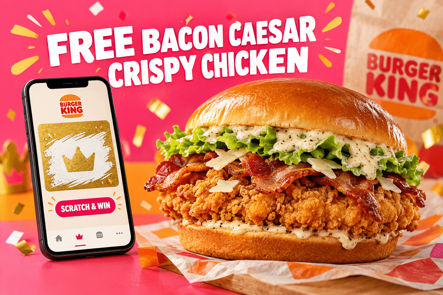 Free Burger King Bacon Caesar Crispy Chicken