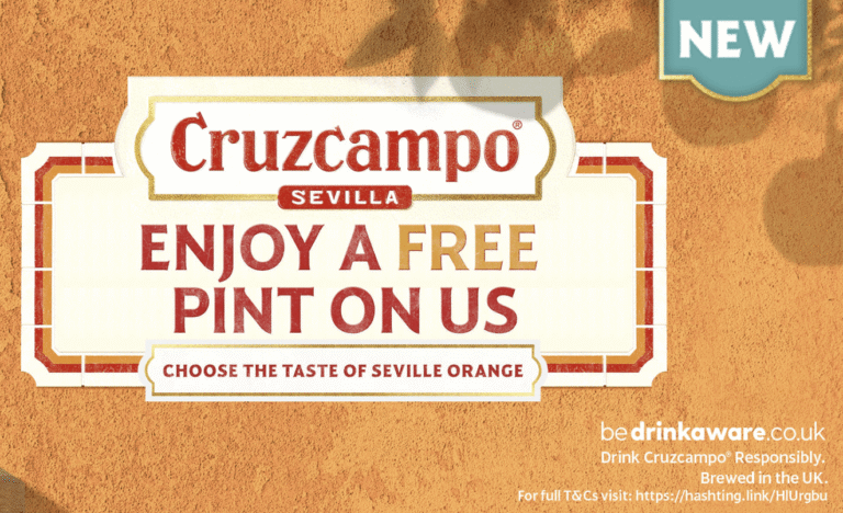 Free Cruzcampo Orange Beer