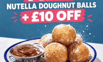 Free Nutella Doughnut Balls + £10 Off