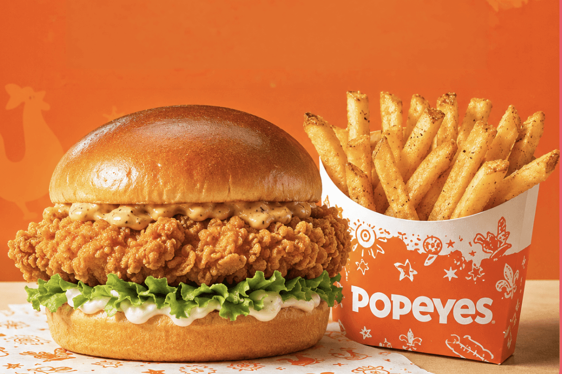 Free Popeyes Chicken Burger, Fries & More