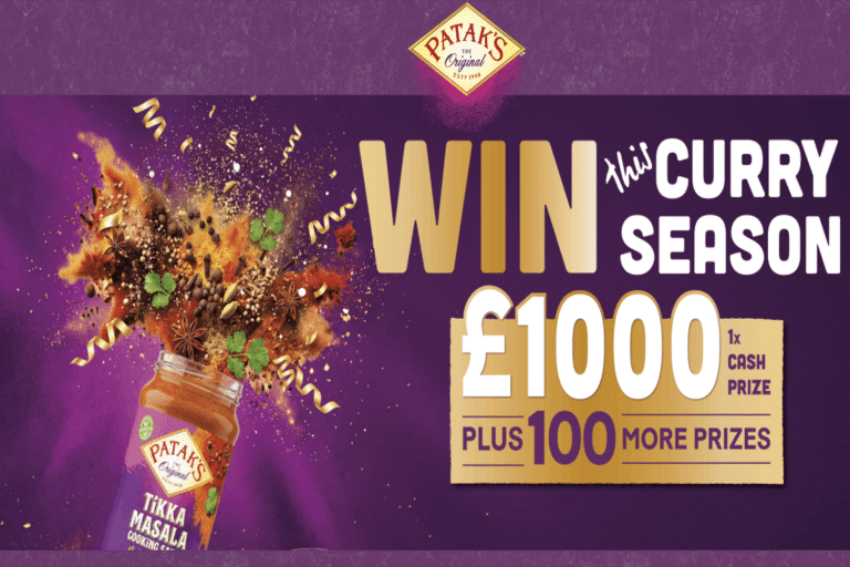 Win 1 of 101 Patak Prizes including £1k