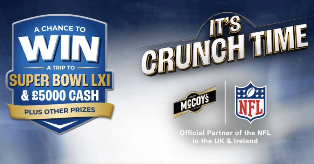Win 1 of 250 £100 Cash Prizes + NFL Tickets