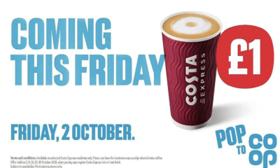 £1 Costa Drinks At Co-Op