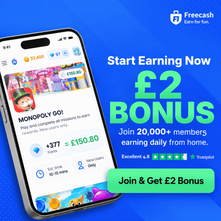 Free £2 Bonus & Earn Over £150 From Home