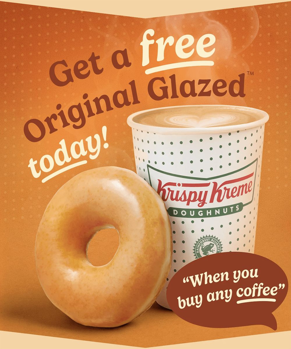Free Krispy Kreme Doughnut with Coffee Purchase