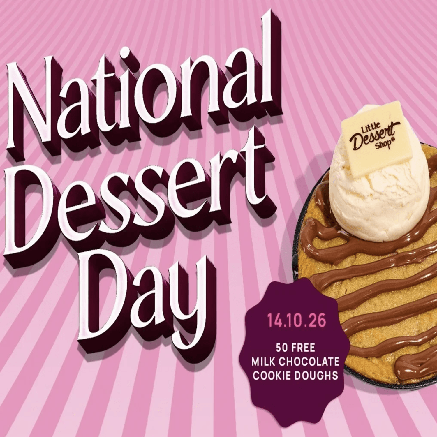 Free Milk Chocolate Cookie Dough Dessert