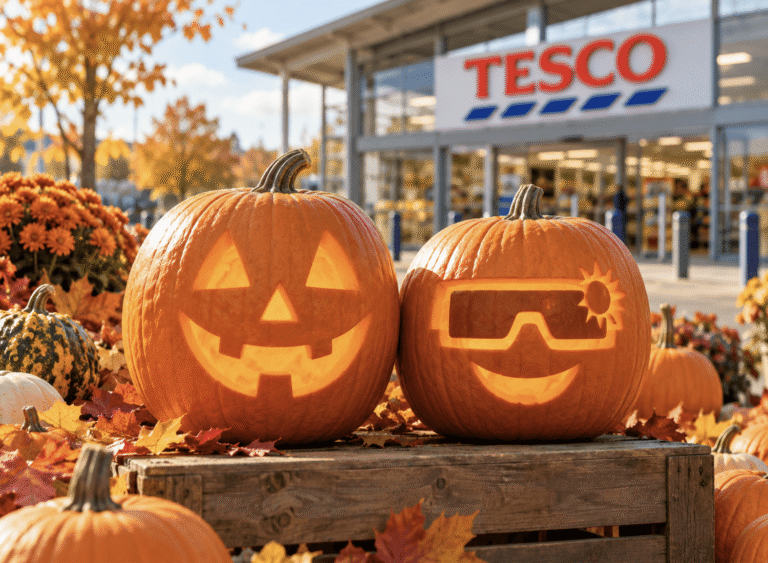 Free Pre-Carved Halloween Pumpkin at Tesco
