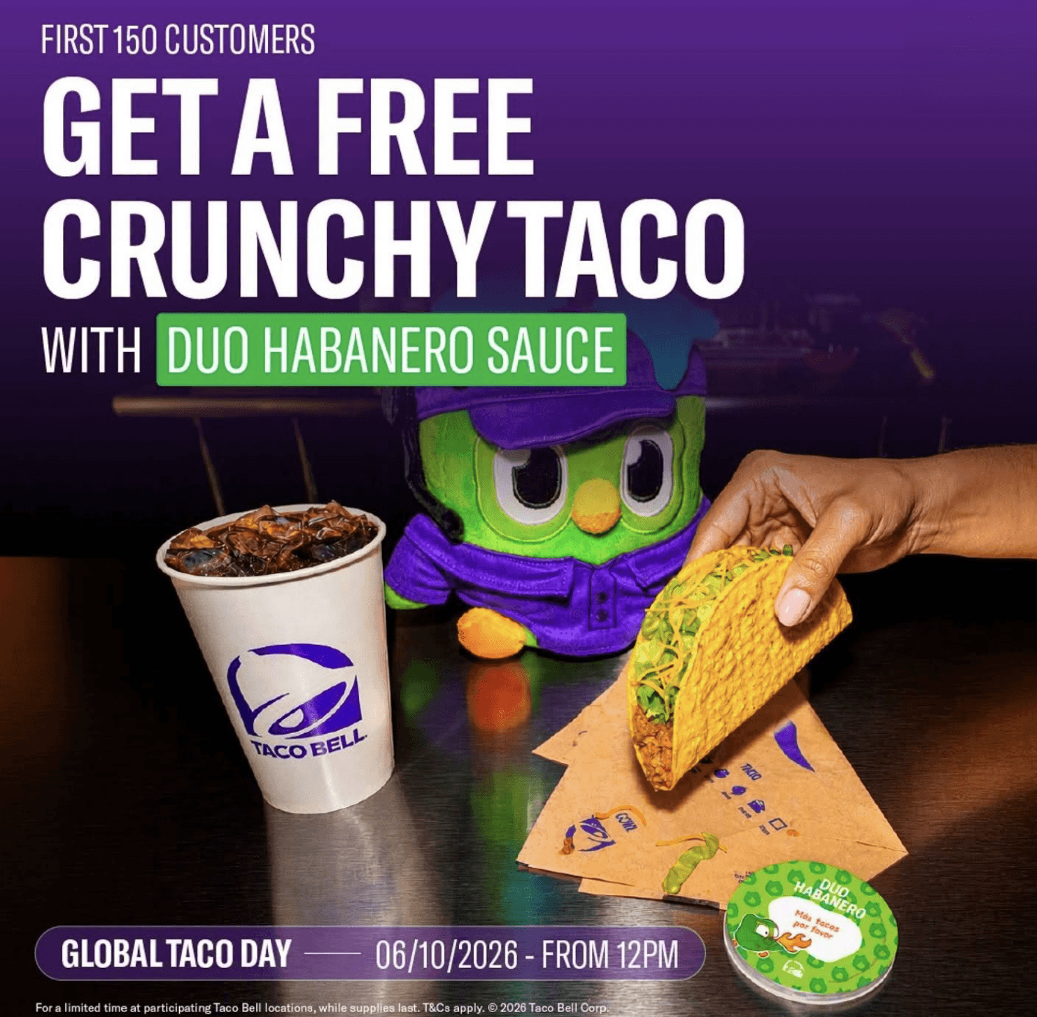 Free Taco Bell Taco & Duo Habenero