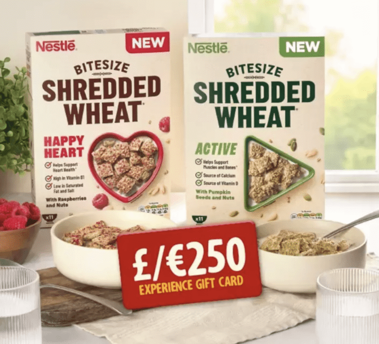 Win a £250 Experience Voucher + Shredded Wheat Cereal